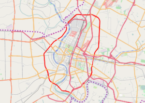 นโยบายเศรษฐกิจสำคัญอย่างไร(5) 6 350px Ratchadaphisek Road OpenStreetMap.svg